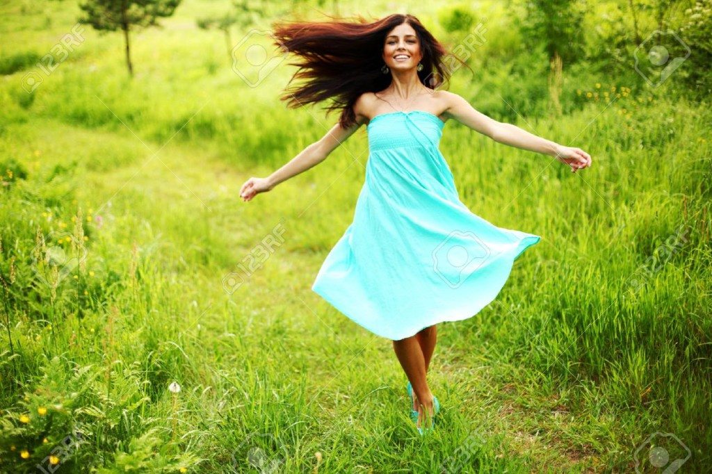 9208551-happy-woman-dance-in-forest-Stock-Photo-woman-freedom-nature