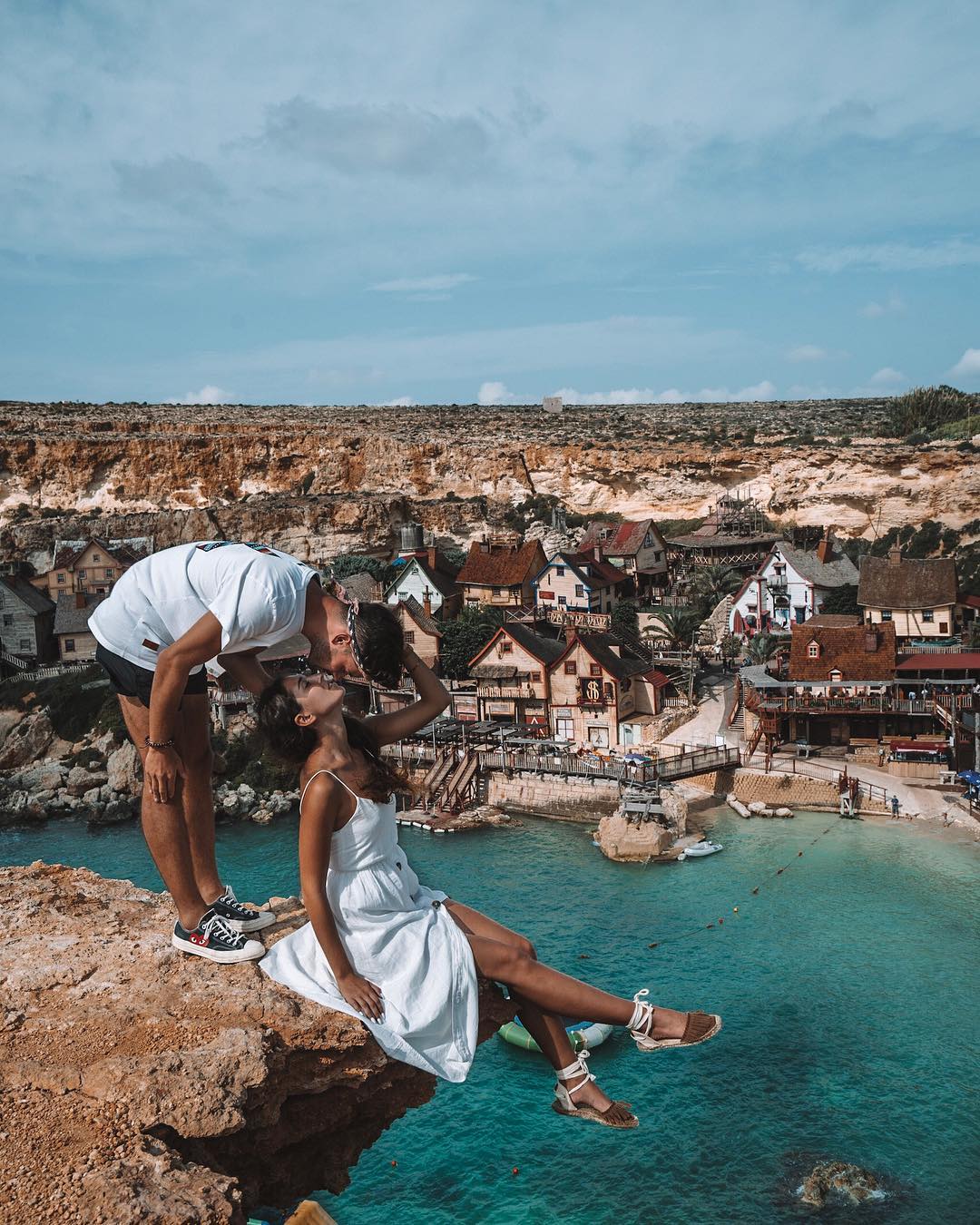 Pár na dovolenke na Malte