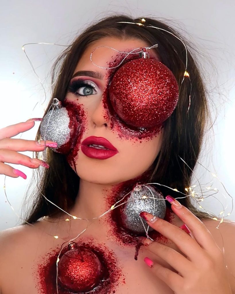 Vianočný make-up ako umenie