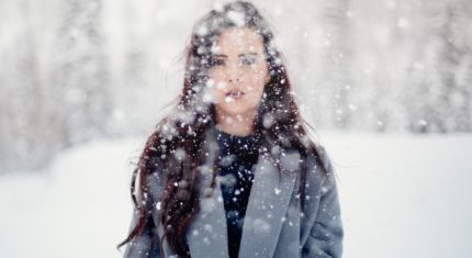 Žena v snehu