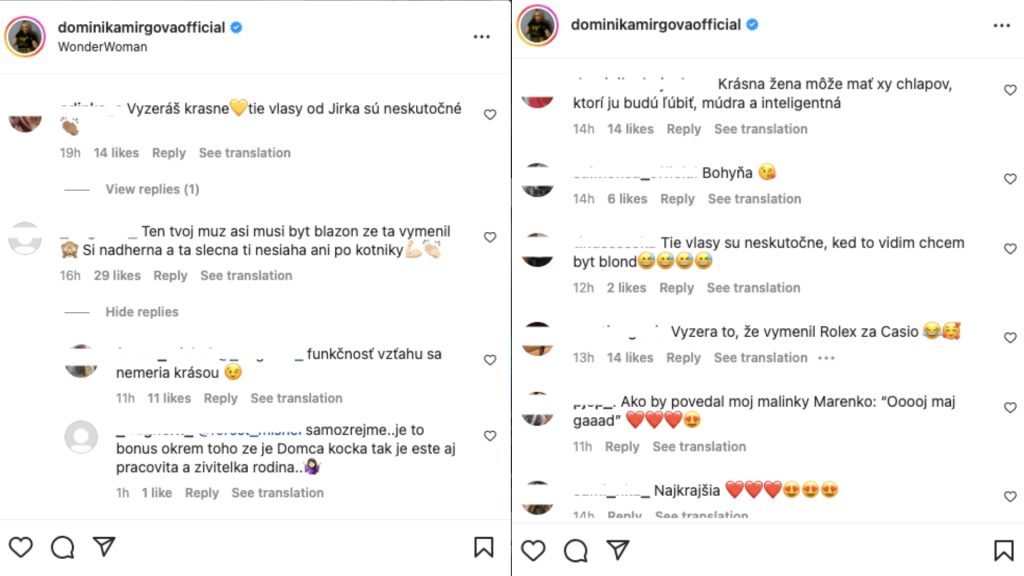 Instagram/dominikamirgovaofficial