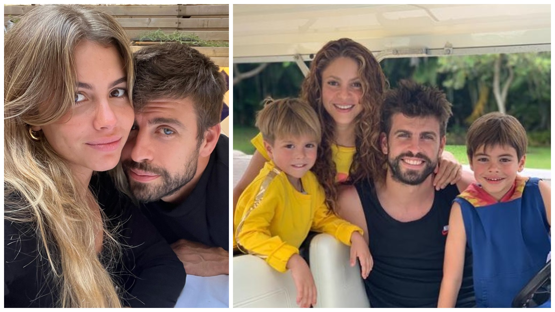 Shakira a Gerard Piqué s rodinou