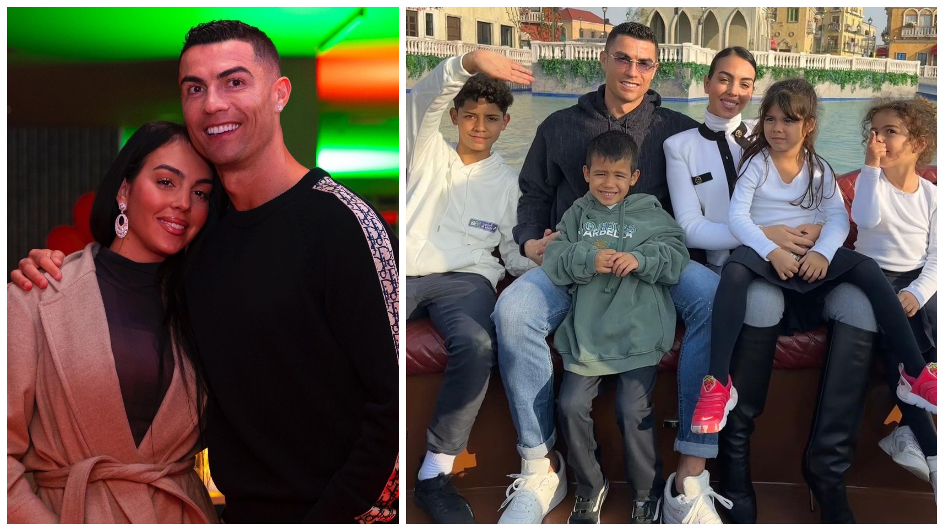 Cristiano Ronaldo s rodinou