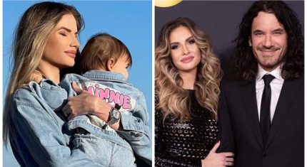 Broňa Gregušová a Mario Cimarro s dcérkou