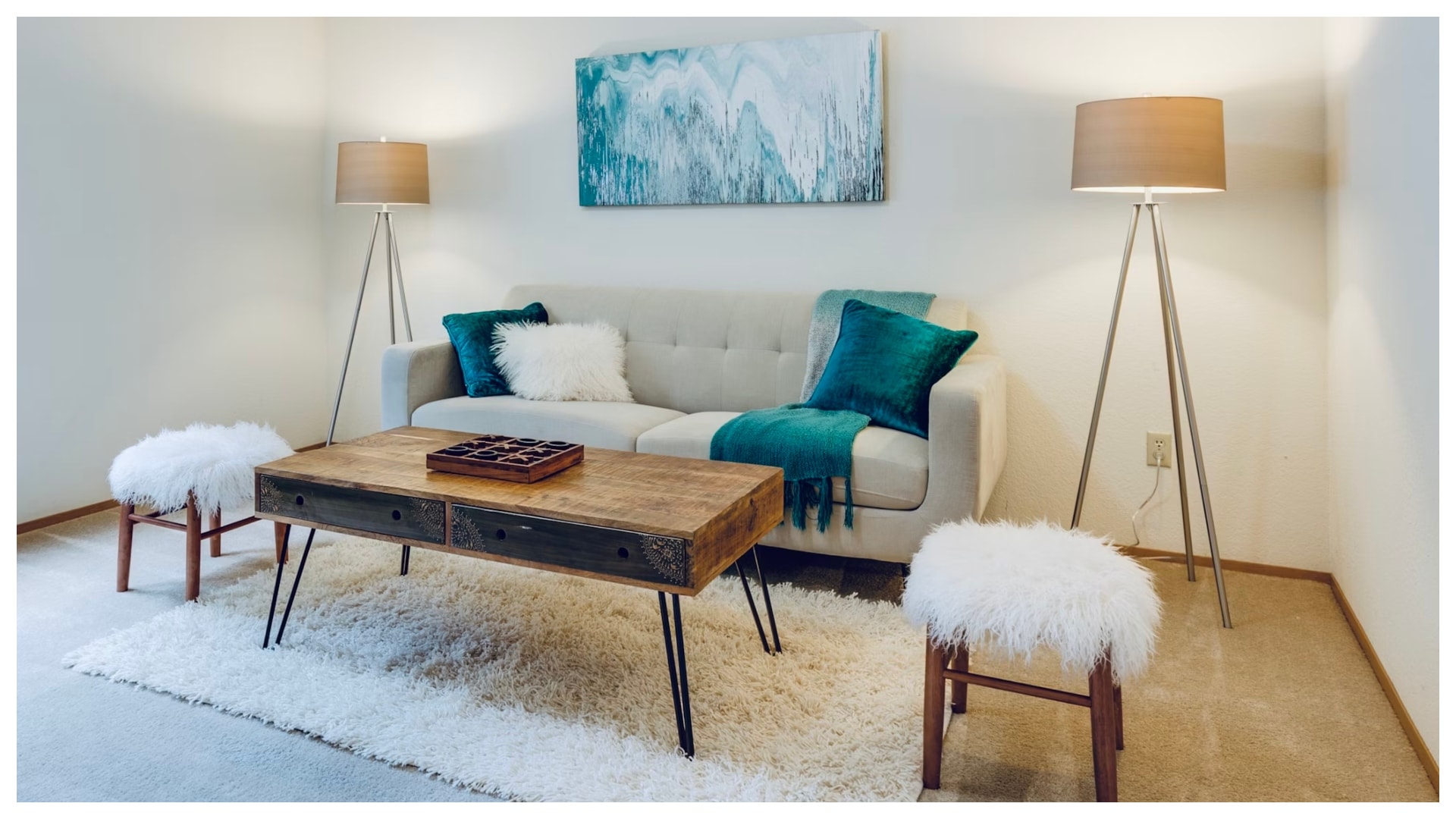 Obývačka v minimalistickom štýle