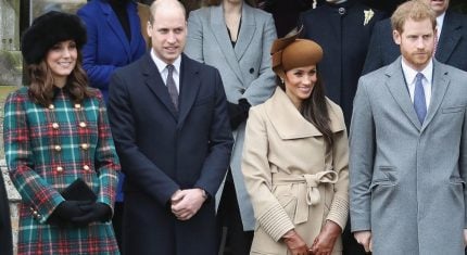 Kate Middleton s manželom a švagrovcami