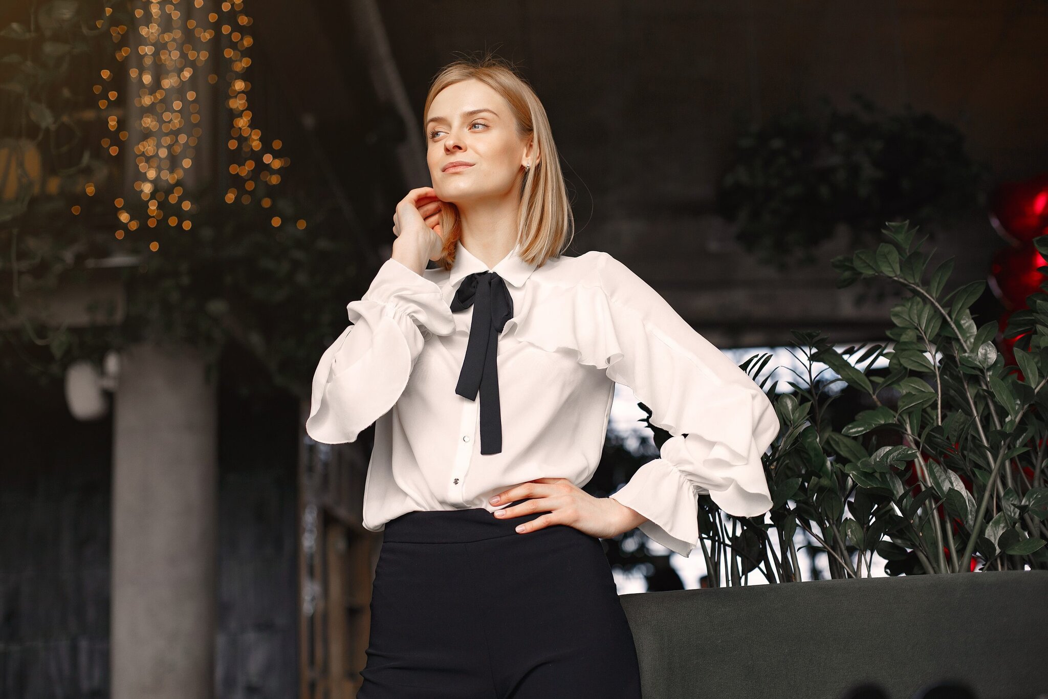 Elegantná biela košeľa